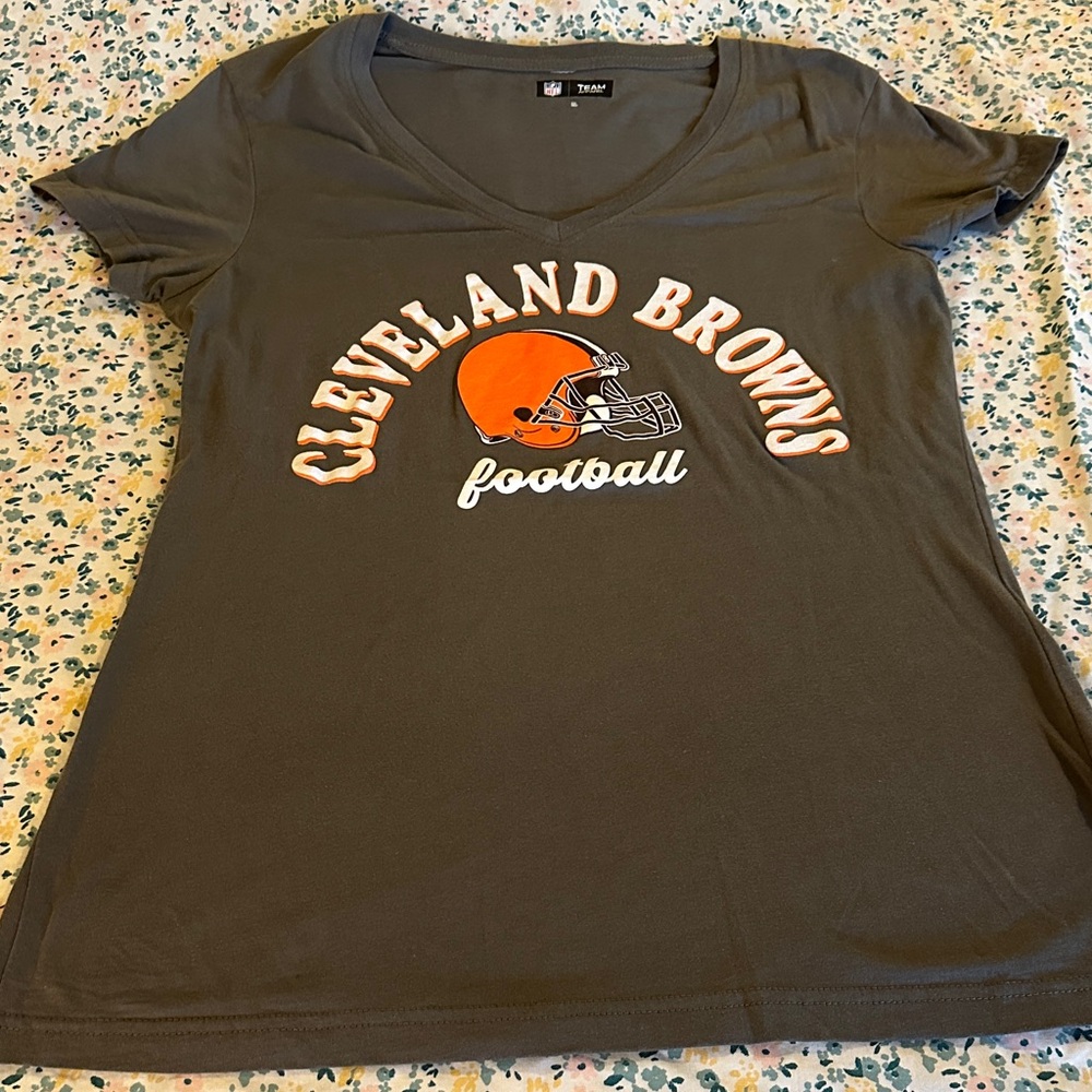 NFL Cleveland Browns Women's Charcoal Tee